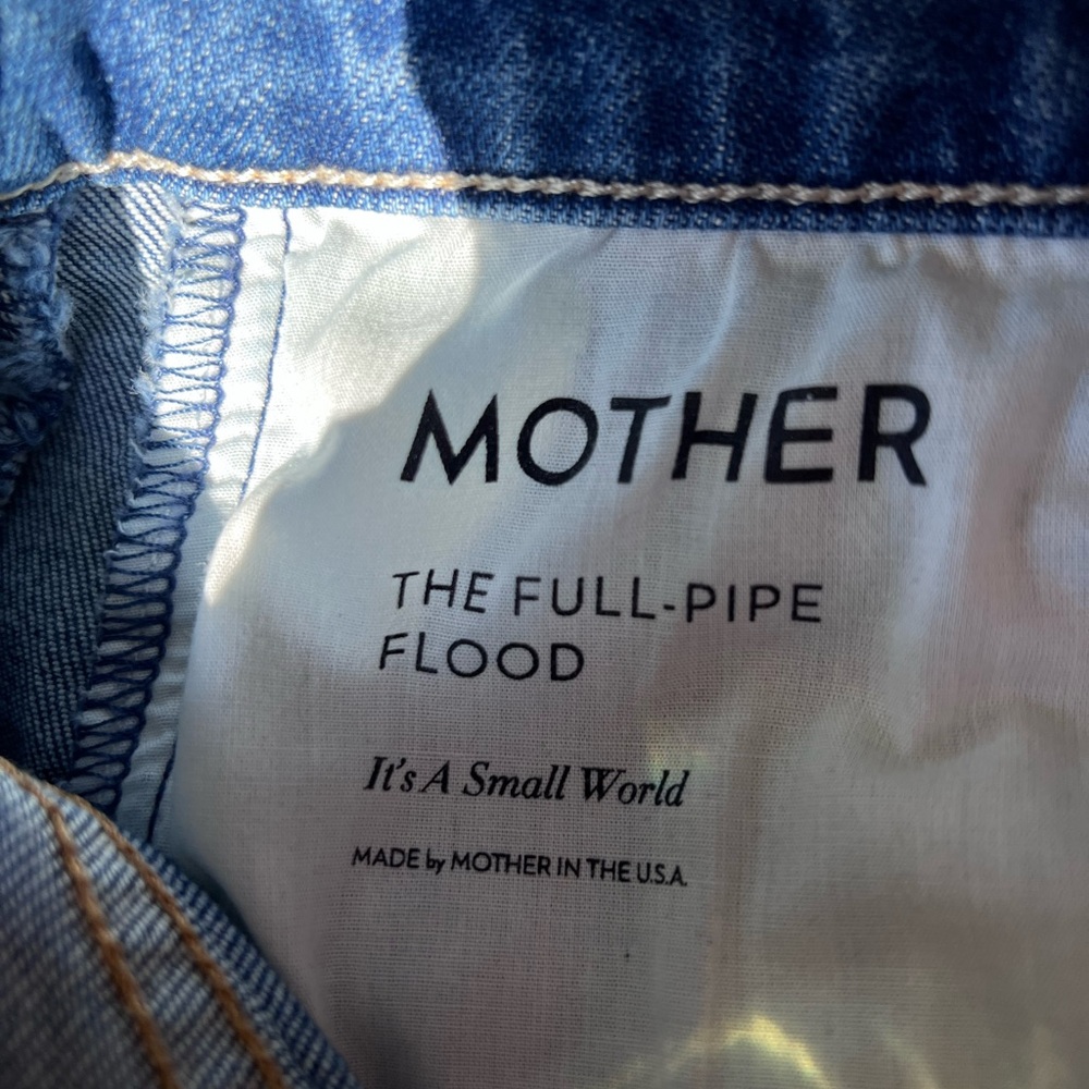 MOTHER JEANS. The Full Pipe Flood. Features a barrel leg and high rise. - Picture 6 of 9